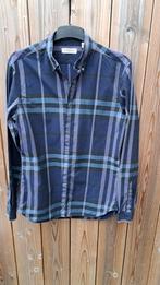 Burberry overhemd blauw geruit, Kleding | Heren, Overhemden, Ophalen of Verzenden, Zo goed als nieuw, Blauw, Halswijdte 41/42 (L)