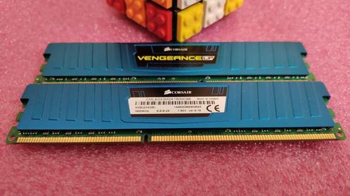 8GB (2x4) Corsair Vengeance Blue Low Profile 1600MHz DDR3, Computers en Software, RAM geheugen, Zo goed als nieuw, Desktop, 8 GB