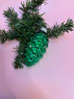 Oude vintage kerstbal dennenappel groen, Diversen, Ophalen of Verzenden, Gebruikt