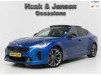 Kia Stinger GT-Line 2WD - Pano - Leder - Adaptive - Trekhaak, Auto's, Automaat, Achterwielaandrijving, Gebruikt, Zwart