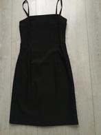 H&M gevoerde zwarte jurk met studs-maat 34/36/S- nieuwstaat, H&M, Ophalen of Verzenden, Zo goed als nieuw, Maat 36 (S)