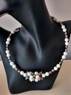 Vintage luxury echte parels collier, Sieraden, Tassen en Uiterlijk, Kettingen, Ophalen of Verzenden, Zo goed als nieuw, Wit, Steen of Mineraal