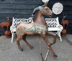 Zeer mooi oud houten kermis of caroussel paard 130 x 105 cm, Antiek en Kunst, Curiosa en Brocante, Ophalen