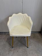 Wit kinder stoeltje met kroon vorm en gouden poten, Huis en Inrichting, Stoelen, Wit, Nieuw, Ophalen of Verzenden, Nvt