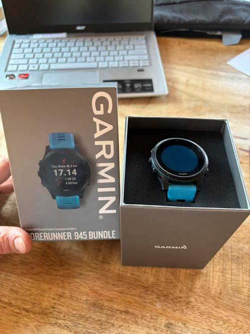 Garmin Forerunner 945, Sieraden, Tassen en Uiterlijk, Sporthorloges, Zo goed als nieuw, Android, Zwart, GPS, Ophalen of Verzenden