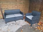 Tuinset, Tuin en Terras, Tuinsets en Loungesets, Ophalen, Kunststof, Gebruikt, 3 zitplaatsen