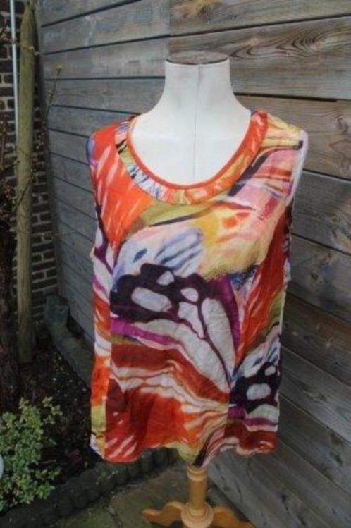Top gekleurd Bianca mt 48 transparant Vaste prijs OPRUIMING, Kleding | Dames, Tops, Zo goed als nieuw, Maat 46/48 (XL) of groter