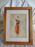 aquarel Balinese danseres, Ophalen of Verzenden