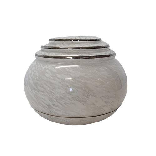 Vintage glazen wolken lampenkap, Huis en Inrichting, Lampen | Lampenkappen, Gebruikt, Minder dan 25 cm, Rond, Ophalen of Verzenden