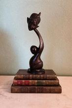 Makonde beeld – abstracte ebbenhouten sculptuur (35,5 cm), Antiek en Kunst, Kunst | Niet-Westerse kunst, Ophalen of Verzenden