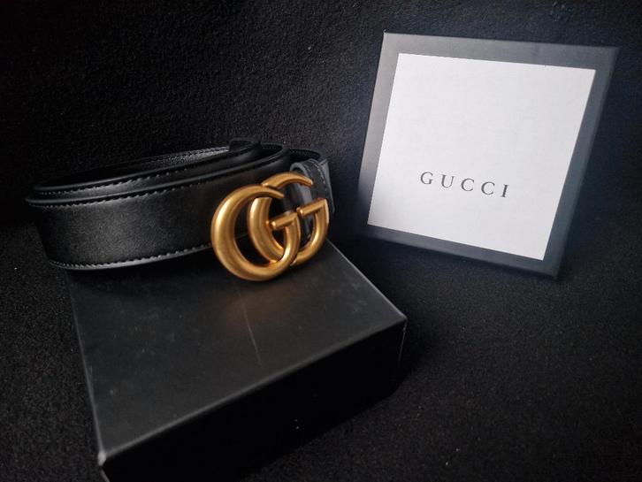 GG BELT / GUCCI RIEM, Kleding | Heren, Riemen en Ceinturen, Nieuw, Zwart, Ophalen of Verzenden