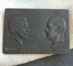 deutschland plaquette 1961 friedrich en alfred krupp, Antiek en Kunst, Antiek | Koper en Brons, Ophalen of Verzenden