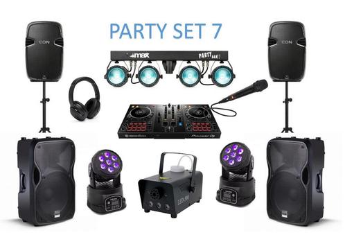 Plug and play party sets voor grote en kleine evenementen., Hobby en Vrije tijd, Feestartikelen | Verhuur, Zo goed als nieuw, Overige