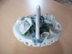 prachtig vintage porseleinen bloemen mandje 10cm h +13cm br, Ophalen of Verzenden, Zo goed als nieuw