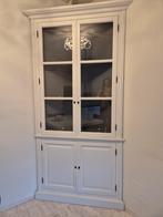 Hoekkast wit, met grijze binnenkant, Huis en Inrichting, Ophalen, 100 tot 150 cm, 50 tot 75 cm, Gebruikt