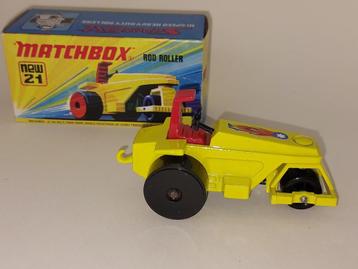 ROD ROLLER MATCHBOX No21 UIT 1972 ONBESPEELD MET DOOSJ beschikbaar voor biedingen