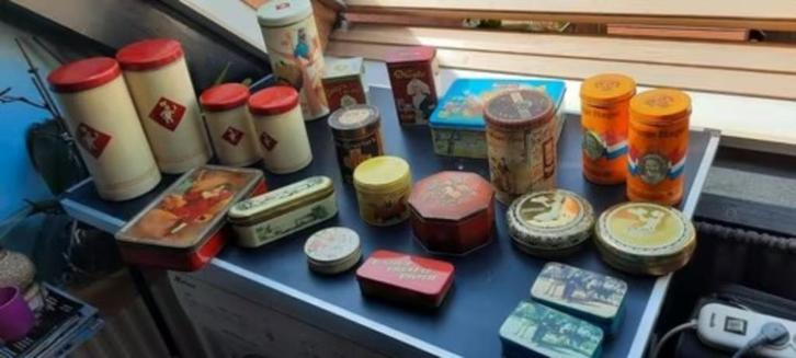 verzameling oude blikken, Verzamelen, Blikken, Gebruikt, Overige, Ophalen of Verzenden