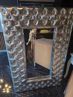 Zilverkleurige spiegel, Huis en Inrichting, Ophalen, Gebruikt, 100 tot 150 cm, 75 tot 100 cm