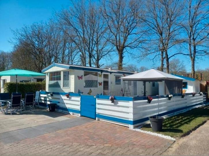 Te huur ons 5 persoons chalet in schoonloo te drenthe, Caravans en Kamperen, Verhuur