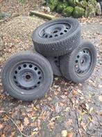 Set van 4 Michelin Alpin Winterbanden, 225 R16, stalen velg, Auto-onderdelen, Banden en Velgen, Ophalen, Gebruikt, 16 inch, Winterbanden