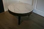 Japandi salontafel van marmer, Huis en Inrichting, Tafels | Salontafels, Ophalen, Overige materialen, 50 tot 100 cm, Rond