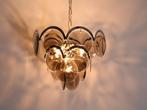 Vintage hanglamp | Design | Rookglas | 6 lichtpunten, ., Ophalen of Verzenden, Zo goed als nieuw, Minder dan 50 cm