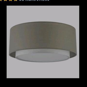 Plafondlamp Tirza wit/ taupe beige