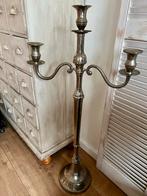 Grote zware kandelaar, 3 armen / 1 meter hoog €45, Antiek en Kunst, Ophalen