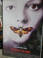 Reproductie filmposter van ' The silence of the lambs', Verzamelen, Ophalen, Met lijst, Deurposter of groter, Film en Tv