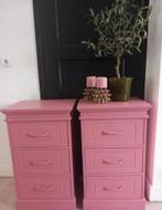 2 stuks terra roze ladenkasten, Huis en Inrichting, Kasten | Ladekasten, Ophalen, 25 tot 50 cm, 50 tot 100 cm, Minder dan 100 cm