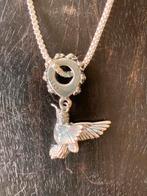 Zilveren 925 gemerkt, kolibrie met ketting , past Pandora, Sieraden, Tassen en Uiterlijk, Nieuw, Zilver, Verzenden