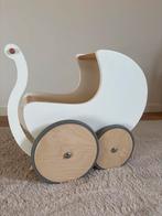 Kinderfeets Poppenwagen Wit - Loopwagen, Ophalen, Zo goed als nieuw, Duw- of Trekspeelgoed