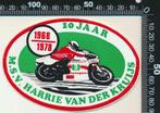 Sticker: MSV Harrie van der Kruijs - 10 Jaar, Ophalen of Verzenden, Zo goed als nieuw, Auto of Motor