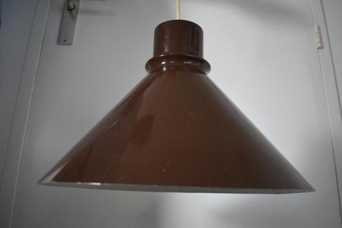 grote metalen bruine industriële hanglamp, Huis en Inrichting, Lampen | Hanglampen, Gebruikt, Minder dan 50 cm, Metaal, Ophalen of Verzenden