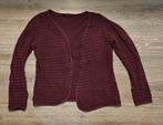 Gebreid vest S aubergine-kleur, Ophalen of Verzenden, Zo goed als nieuw