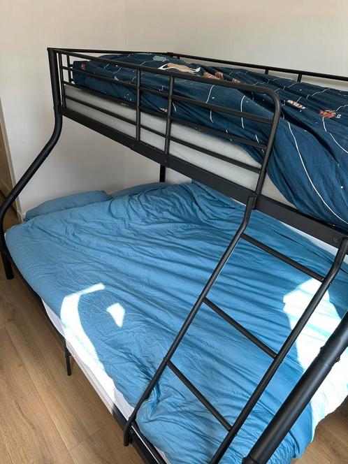 Zgan 3 persoons stapelbed, Huis en Inrichting, Slaapkamer | Stapelbedden en Hoogslapers, Zo goed als nieuw, Stapelbed, 90 cm, 200 cm