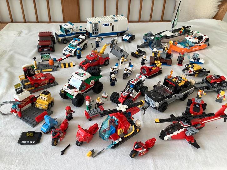 Partij lego City Lego Brandweer, boot Politie e.d., Kinderen en Baby's, Speelgoed | Duplo en Lego, Zo goed als nieuw, Ophalen