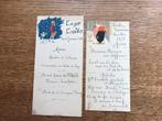 Oude Menu's - 1928 & 1929, Ophalen of Verzenden, Gebruikt