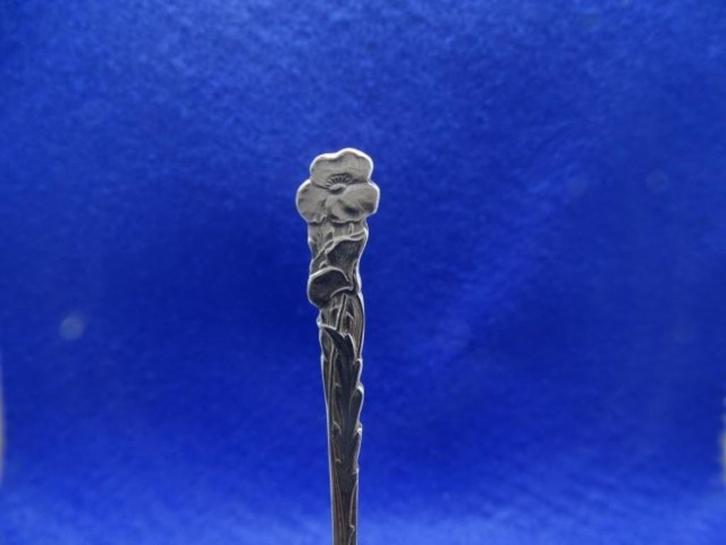 Gero Lepeltje: viooltje  Bloemenlepeltje, Antiek en Kunst, Antiek | Bestek, Verzenden