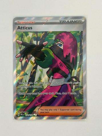 Pokemon kaart: Atticus trainer beschikbaar voor biedingen