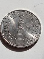 Penning Wormer 700 jaar tolvrij Wormerdaalder 1980, Postzegels en Munten, Ophalen of Verzenden