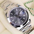 Rolex Datejust 126300 NIEUW Dark Rhodium 41mm, Ophalen, Staal, Polshorloge, Nieuw