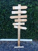 Houten pijlen wegwijzer trouwpaal geboortebord sloophout, Plank, Gebruikt, Ophalen of Verzenden, Overige houtsoorten