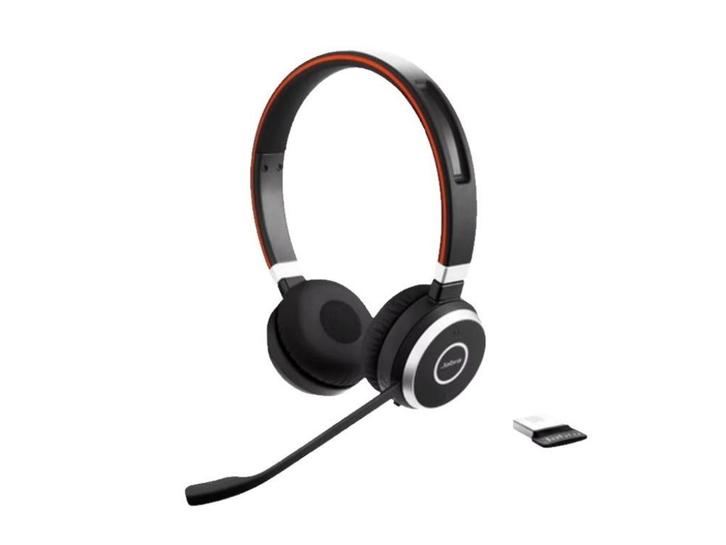 Jabra Evolve 65 MS Stereo Wireless BT Headset for Teams, Computers en Software, Headsets, Zo goed als nieuw, On-ear, Draadloos