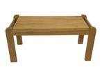 Vintage minimalistische eikenhouten salontafel 80's design, Gebruikt, 50 tot 100 cm, Vintage, 50 tot 100 cm