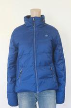 Blauwe donsgevoerde winddichte winterjas maat 42, Blauw, ., Maat 42/44 (L), Ophalen of Verzenden