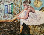 Schilderij/Collage van een ballerina 70x90 cm, Antiek en Kunst, Ophalen