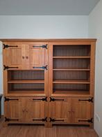 Twee mooie wandkasten van de meubelfabriek Oisterwijk, Ophalen, Met deur(en), 150 tot 200 cm, Eikenhout