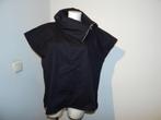 Elsewhere blouse top opstaande kraag met rits mt L, Kleding | Dames, Verzenden, Elsewhere, Zwart, Maat 42/44 (L)