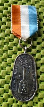 Medaille : 23e. Glasstadmars. Oranje Garde Leerdam 1968, Postzegels en Munten, Penningen en Medailles, Nederland, Overige materialen